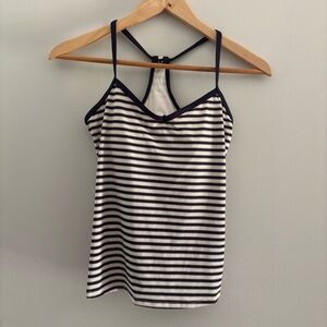 Carve‎ Designs Stinson Womens Tankini Top XS Nautical Striped Stretch Pullover